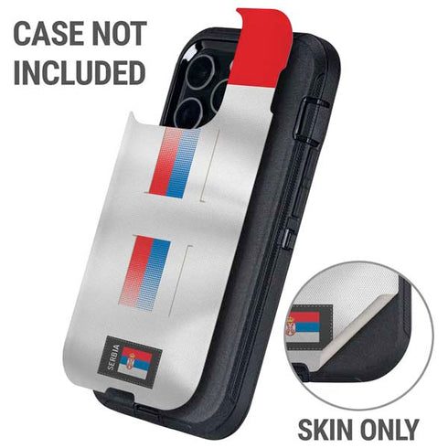 Serbia Soccer Flag Otterbox Defender iPhone Skin